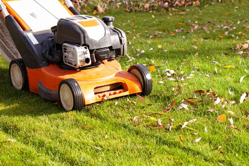 Lawn Equipment in Use